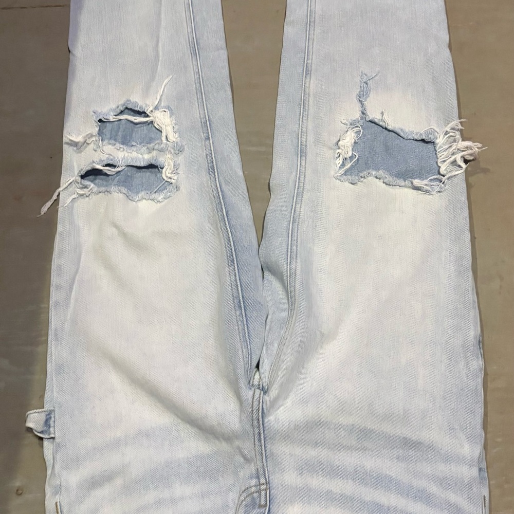 PacSun Light Blue High Rise Ripped Jeans
